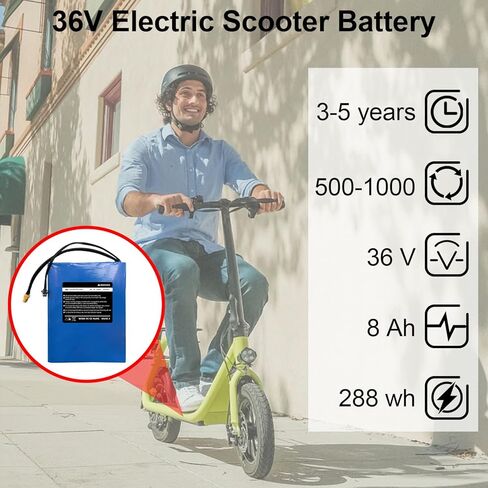 36v 8000mah استبدال بطارية سكوتر الكهربائية للركاب Phantomgogo R1 Scooter ، 36v 288wh حزمة بطارية الليثيوم in Kuwait