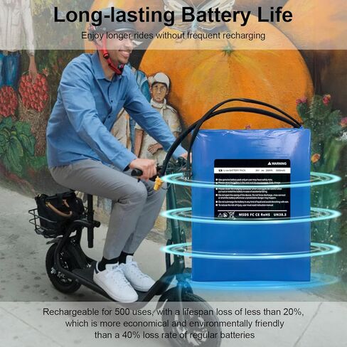 36v 8000mah استبدال بطارية سكوتر الكهربائية للركاب Phantomgogo R1 Scooter ، 36v 288wh حزمة بطارية الليثيوم in Kuwait