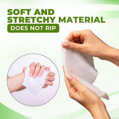 قسط مناديل ملفوفة بشكل فردي - الألوة فيرا | صديق للبيئة ، جاهزة للسفر ، ترطيب (عدد واحد (حزمة 100)) in Kuwait