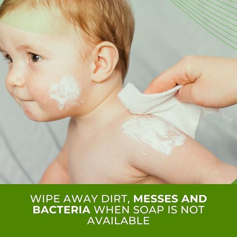 قسط مناديل ملفوفة بشكل فردي - الألوة فيرا | صديق للبيئة ، جاهزة للسفر ، ترطيب (عدد واحد (حزمة 100)) in Kuwait