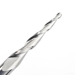 HRC55 6mm Shank Tapered Ball Nose End Mill Tapered Cone CNC Milling Cutter Engraving Bit Router Bit for Wood(R0.5X 30angle x45L) in Kuwait