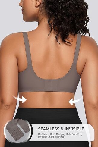 Oeak Womens Seamless Bras Bra مريحة لا يوجد underwire دعم كامل bralette دفع أعلى بالإضافة in Kuwait
