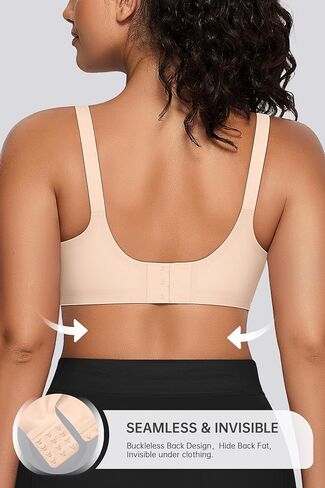 Oeak Womens Seamless Bras Bra مريحة لا يوجد underwire دعم كامل bralette دفع أعلى بالإضافة in Saudi Arabia