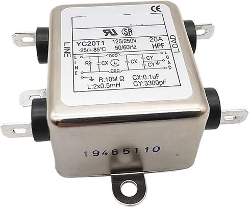 Power Filter YC20T1 Single-Phase 220V20A Anti-Interference Filter in Saudi Arabia