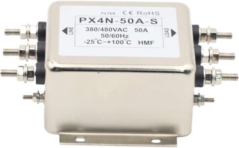 مرشح الطاقة 50A ثلاث مراحل ثلاثية الأسلاك PX4N-50A-S مرشح الطاقة العالي المستقل in Saudi Arabia
