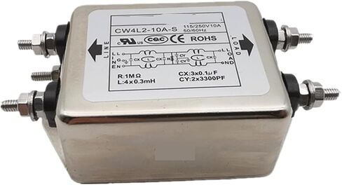 CW4L2-10A-S Single-Phase Power Filter 220V 10A Dual Filter Anti-Interference in Saudi Arabia