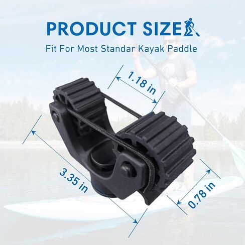 Kayak Paddle Holder, Kayak Fishing Net Holder, Kayak Accessories、Kayak Fishing Poles Holder, Kayak Track Mount Accessories for Fishing Kayak, CanoePaddle Board(2PCS) in Saudi Arabia