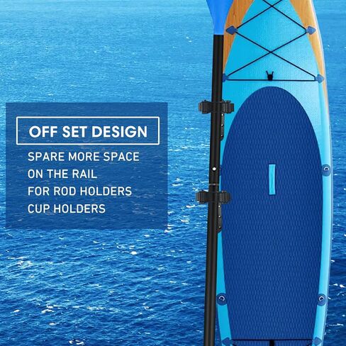 Kayak Paddle Holder, Kayak Fishing Net Holder, Kayak Accessories、Kayak Fishing Poles Holder, Kayak Track Mount Accessories for Fishing Kayak, CanoePaddle Board(2PCS) in Saudi Arabia