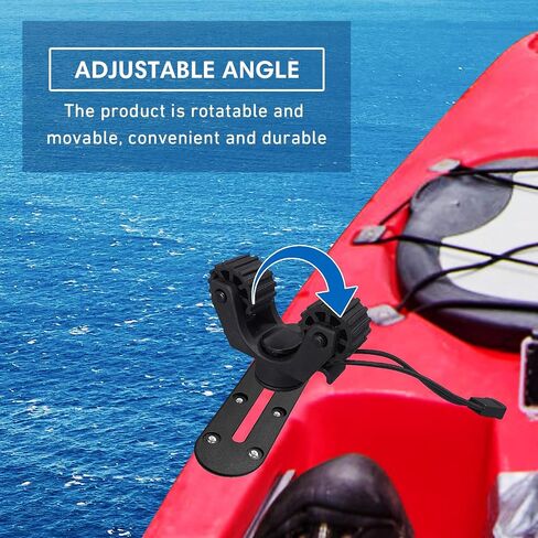 Kayak Paddle Holder, Kayak Fishing Net Holder, Kayak Accessories、Kayak Fishing Poles Holder, Kayak Track Mount Accessories for Fishing Kayak, CanoePaddle Board(2PCS) in Saudi Arabia
