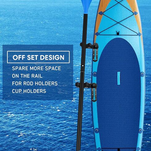 Kayak Paddle Holder, Kayak Fishing Net Holder, Kayak Accessories、Kayak Fishing Poles Holder, Kayak Track Mount Accessories for Fishing Kayak, CanoePaddle Board(2PCS) in Saudi Arabia