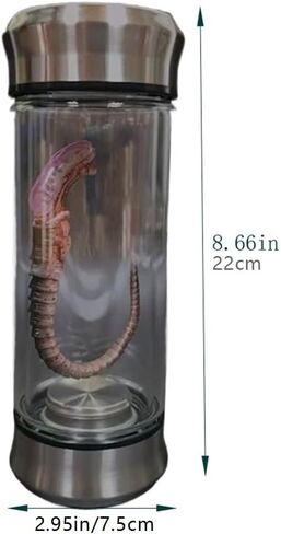 Alien Creature Popcorn Bucket, LED Lighted Alien Gothic Popcorn Bucket Home Decor, Creepy Halloween Party Tabletop Decoration Accessories(Alien Creature) in Saudi Arabia