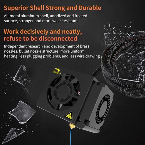Creality Original Ender 3 Full Assembled Hotend Set, Replacement Full Assemble Hotend Kit with Mental Shell and Dual Fan for Ender 3 / Ender 3S/ Ender 3 Pro in Saudi Arabia