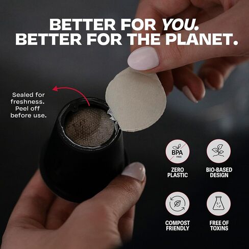 Danger Coffee by Dave Asprey ، reminizalized ، agm free and lab pods compostable bods | 12 قرون in Saudi Arabia