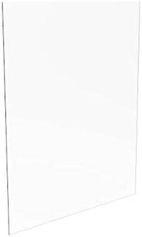 FixtureDisplays® 22x28" Clear Transparent Acyrlic Plexiglass Lucite 1/8" (3mm) Thickness Sneeze Shield DIY Panel 10076-22 * 28"-NF in Saudi Arabia