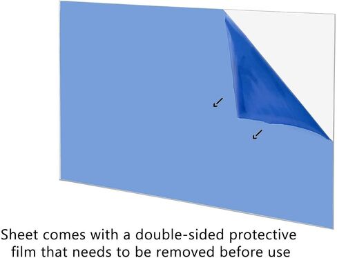 Sibe-R-Plastics تزويد 0.236 "(1/4") بسمك 6 مم ورقة شبكيات أكريليك صافية [اختر مقاسك] (9 "× 12") in Kuwait