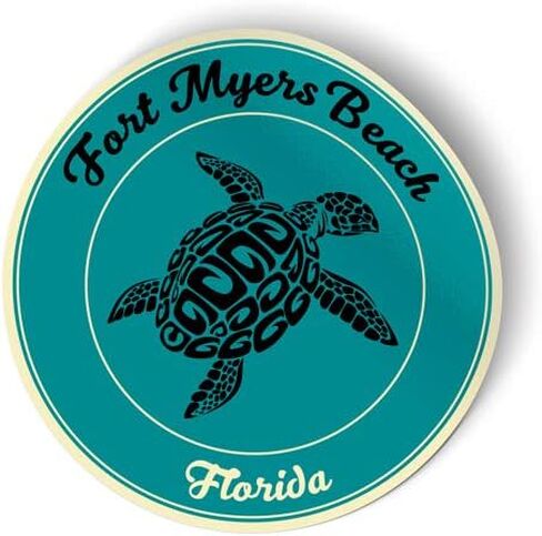 Squiddy Fort Myers Beach Florida - Vinyl Sticker for Car, Laptop, Notebook (4" high) in Saudi Arabia