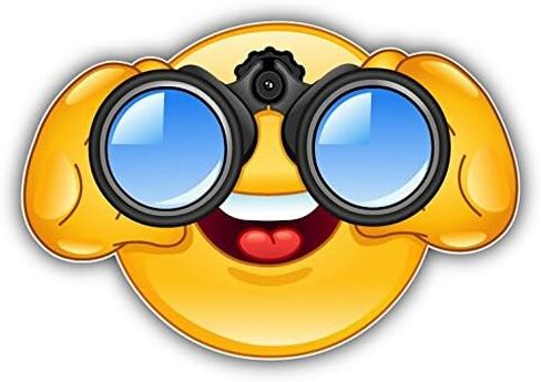 Zirni Smile Binoculars Sticker Decal Design in Saudi Arabia