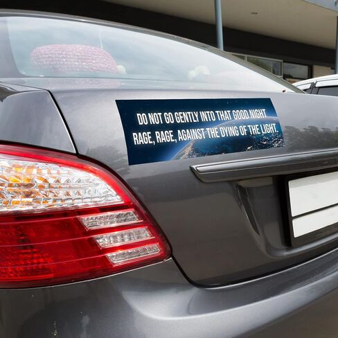 Do Not Go Gently Into That Good Night Sticker Decal Notebook Car Laptop 11"x3" (Color) in Saudi Arabia