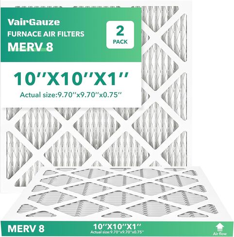 12x12x1 Air Filter 2 PACK, MERV 8 MPR 600 Pleated HVAC AC Furnace Dust Defense Air Filters Replacement (Actual Size: 11.70x11.70x0.75 Inches) VairGauze in Saudi Arabia