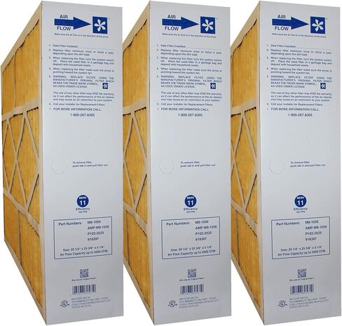 M8-1056 20x25x5 (Actual Size: 20-1/4 x 25-3/8 x 5-1/4) Amana & Five Seasons MERV 11 Media Filter (3 Pack) in Saudi Arabia