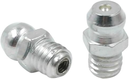 M6 Straight Grease Nipple Fittings W/Dust Cap for Car 5 Set - High Temperature Resistant, Leak-proof, Easy Replacement in Saudi Arabia