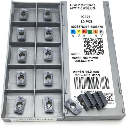 أداة Carbide APMT1135PDER 76 IC928 مخرطة مخرطة مخرطة CNC مخرطة المعادن إكسسوارات مملة ممل طحن بليد APMT1135 (الزاوية: APMT1135 76 IC928 ، إدراج عرض (MM): 100pcs (10box)) in Saudi Arabia