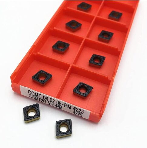 أداة Carbide CCMT060208 PM 4225 إدراج كربيد لتحويل أدوات مخرطة الأدوات المعدنية CCMT 060208 PM4225 إدراج الدوران (الزاوية: CCMT060208 PM 4225 ، قطر Shank: 10pcs (1Box)) in Saudi Arabia