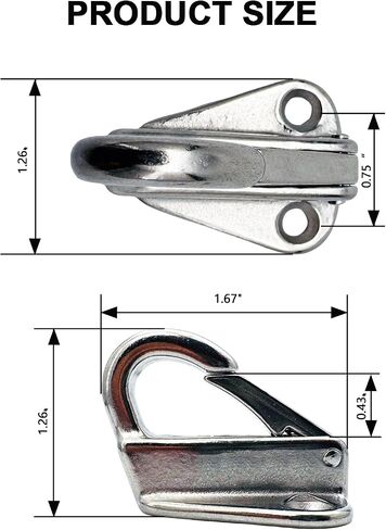 Ysmith Fender Hook 316 قارب الفولاذ المقاوم للصدأ زنبرك شنق الخطاف البحري الأجهزة البحرية in Saudi Arabia