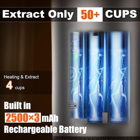 3-in-1 Portable Electric Espresso Machine–20Bar Self‑Heating camping coffee maker with 7500mA Battery,Display,compatible with Large/Small Capsules&Coffee Powder for Travel,Camping,Car&Office in Saudi Arabia