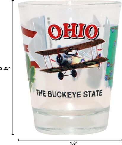 أوهايو The Buckeye State Collection Collection Shot Glass in Saudi Arabia
