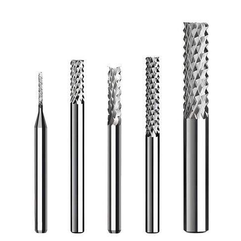 3.175/4/6/8mm Shank Carbide Tungsten PCB Corn Teeth Cutter Milling Bits CNC End Mill CNC Router Bits for Engraving Machine(3.175x15) in Saudi Arabia
