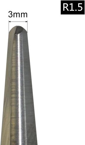 6mm Shank Taper Ball Nose Cone End Mill CNC Milling Cutter Solid Carbide Tool Woodworking Router Bit(R1.0) in Saudi Arabia