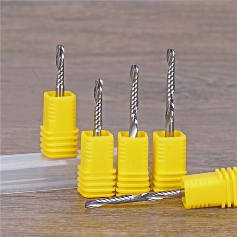 10pcs 4mm 5mm 6mm 1/8 "Shank Carbide CNC Router Bits One Flute End Mill Tools Milling Clet Cel 3-52mm (6x12mm) in Saudi Arabia