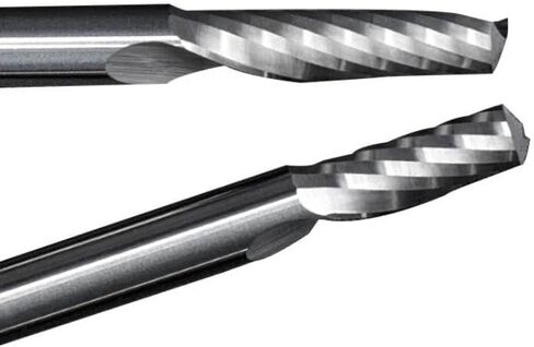 3.175/4/6/8mm Shank Router Bits Single Flute End Mill for Aluminum Cutting CNC Router Bit Carbide Milling Cutter for Metal Aluminum End Mill(4x4x12) in Saudi Arabia