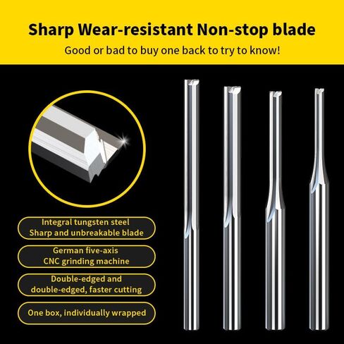 10pcs 3.175 Shank CNC End Mill Toolsworking Tools Tungsten Carbide Vit Slot Slot Slot Wood Cutter Bit (2554) in Saudi Arabia