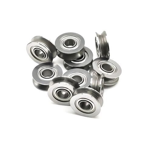 الفولاذ المقاوم للصدأ SV3-14ZZ الأسطوانة تحمل 3x14x4 مم دليل السكك الحديدية بكرة V على شكل V3-14 SV3-14Z 2PCS in Kuwait