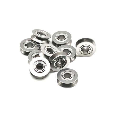 الفولاذ المقاوم للصدأ SV3-14ZZ الأسطوانة تحمل 3x14x4 مم دليل السكك الحديدية بكرة V على شكل V3-14 SV3-14Z 2PCS in Kuwait