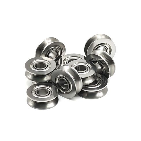 الفولاذ المقاوم للصدأ SV3-14ZZ الأسطوانة تحمل 3x14x4 مم دليل السكك الحديدية بكرة V على شكل V3-14 SV3-14Z 2PCS in Kuwait