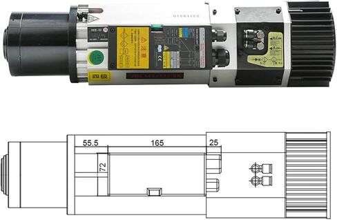 ATC air-Cooled Spindle Motor 9KW 220V 380V ISO30 Tool Holder(380V) in Saudi Arabia
