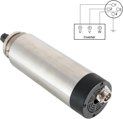 800W CNC Spindle ER11 Round air-Cooled Motor 220V/380V/24000rpm/400HZ Woodworking(800W 380V) in Saudi Arabia