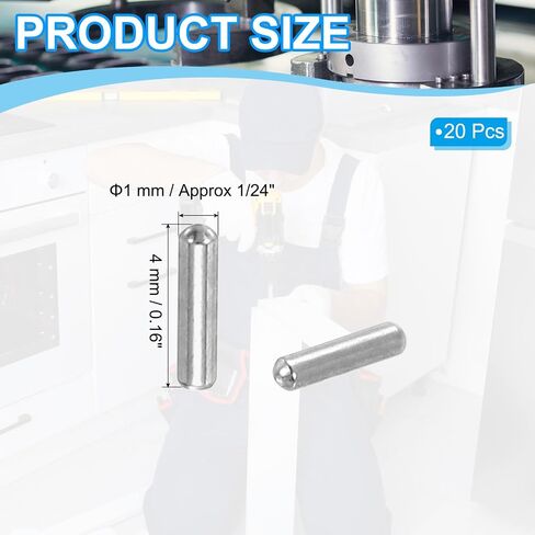 Patikil 304 Dowel Dowel Dowel Dowel 5 × 80 مم (5/16 "ضياء) ، 10 أجهزة مركبة مستديرة رأس مسطح مشطو in Saudi Arabia