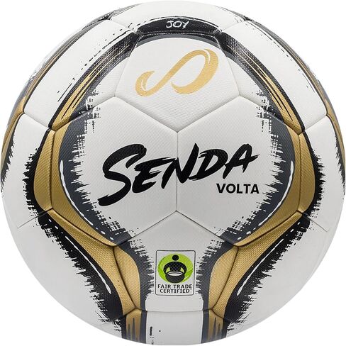 Senda Volta Premier Soccer Ball ، Fair Trade Certified ، Gold/Gray ، Size 5 (Ages 13 & Up) in Kuwait
