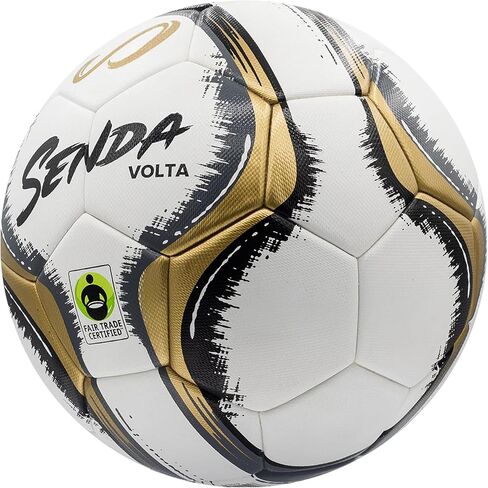 Senda Volta Premier Soccer Ball ، Fair Trade Certified ، Gold/Gray ، Size 5 (Ages 13 & Up) in Kuwait