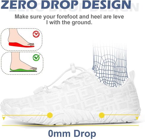 Barefoot Shoes Women Men Hike Barefoot Womens Mens Non-Slip Healthy Minimalist Shoe Breathable Fashion Footwear Trail Rnning Hiking Shoes Wide Toe Zero Drop Shoes in Kuwait