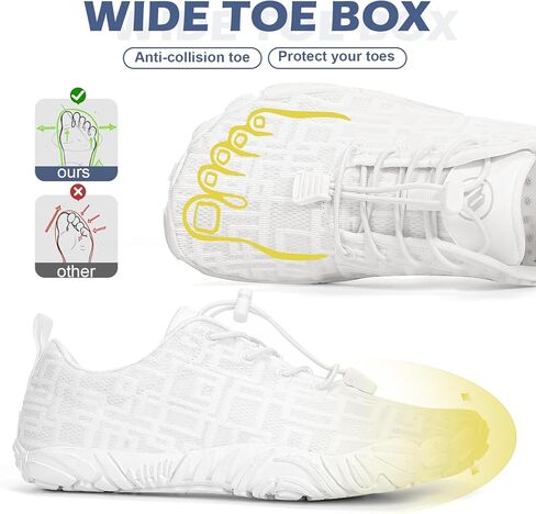 Barefoot Shoes Women Men Hike Barefoot Womens Mens Non-Slip Healthy Minimalist Shoe Breathable Fashion Footwear Trail Rnning Hiking Shoes Wide Toe Zero Drop Shoes in Kuwait