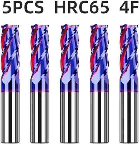 HRC65 4 Flutes Carbide End Mill Tungsten Cuttering CNC CRNC Tools Mill Mills for Stains Stains Steel (10pcs HRC65 4F ، D3XD3X75L) in Kuwait