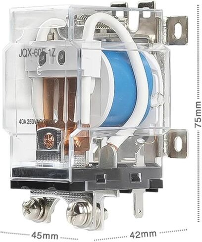 Power Relay 220V JQX-60F 1Z 60A High-Power Relay DC12V DC24V AC220V 1Pcs(12VDC) in Saudi Arabia