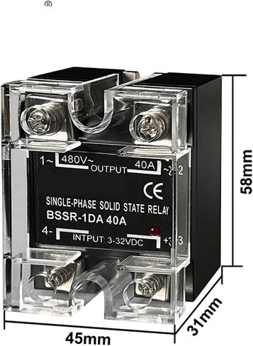 10A 25A 40A 60A 80A 100A 120A مرحلة واحدة SSR DC CONTROL AC DC CONTROL CONTROL CONTROL AC AC RELAY 1PCS (AC CONTROL AC ، 60A) in Saudi Arabia