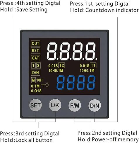 DH48S-1Z 2Z LED RELAINGE RELAY RELAY 0.01S-99990H مع RELAY TIME RELAY DC AC220V 1PCS (DH48S-2H 220VAC) in Saudi Arabia