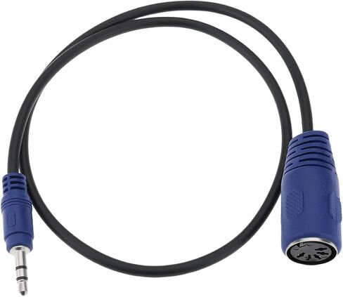 5 Pin MIDI Female to TRS 3.5mm Male Cable Compatible with Akai MPC Studio MPC Touch MPX8 SQ-1, Straight TRS in Saudi Arabia